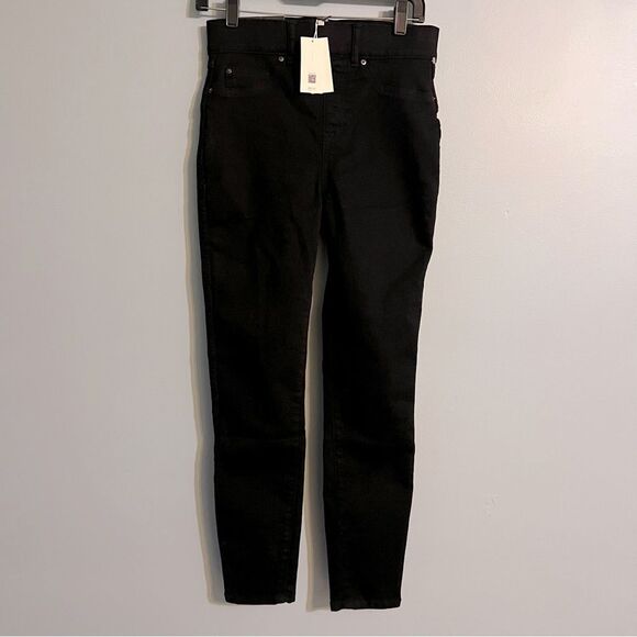 SPANX Black Denim Ankle Skinny Jeans in Clean Black Sz Small NWT 🏷️ - Picture 8 of 14